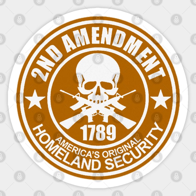 2nd Amendment - Americas Original Homeland Security Sticker by  The best hard hat stickers 